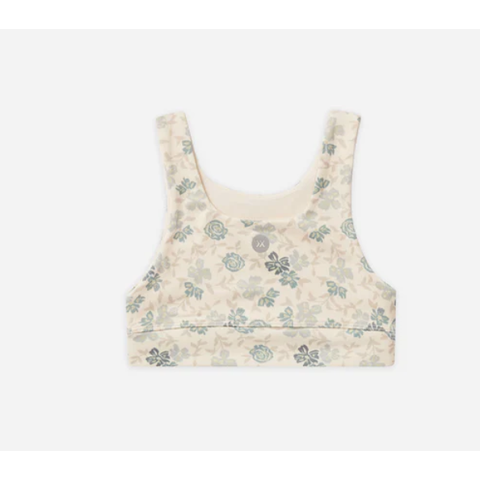 swift sports bra || blue floral