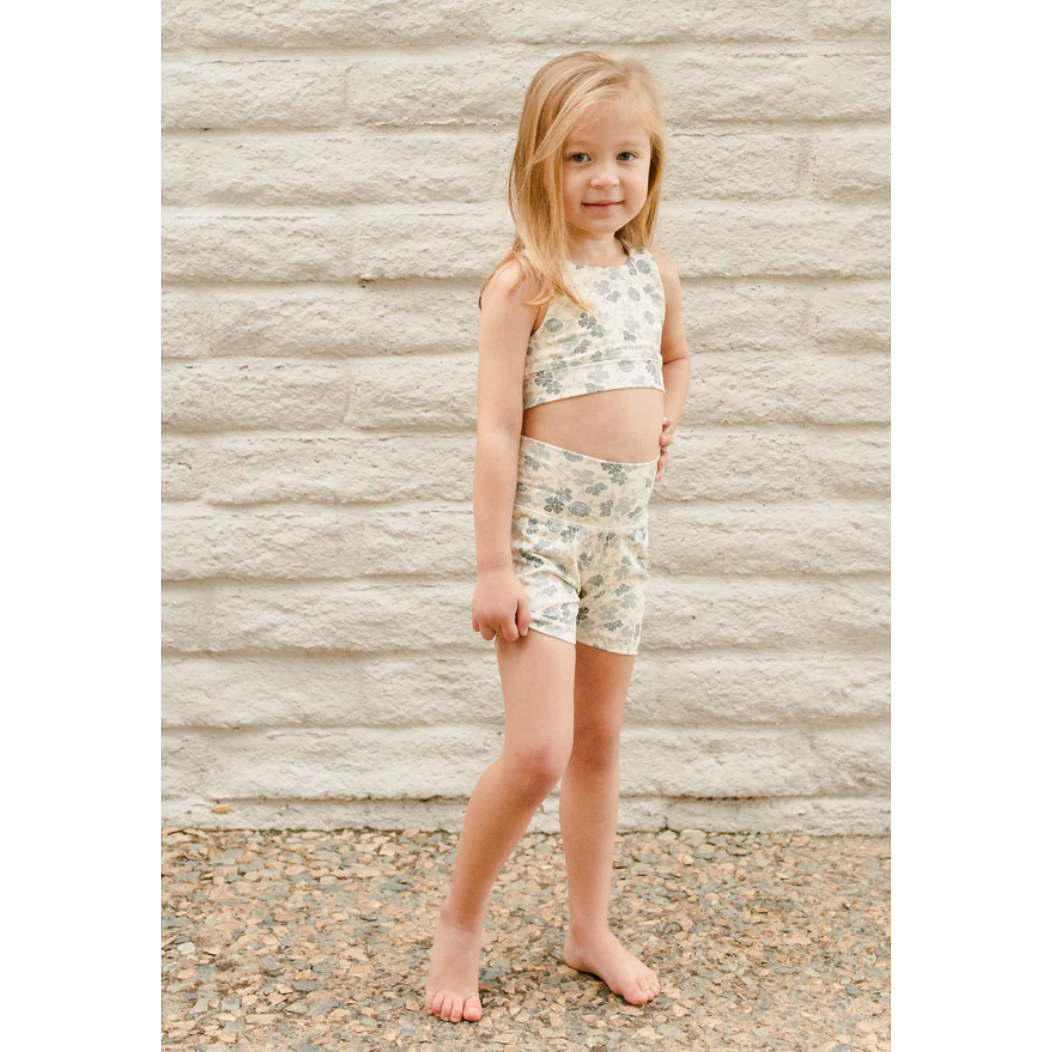 Alpha Little Kids' Space-Dyed Jacquard Waistband Shorts