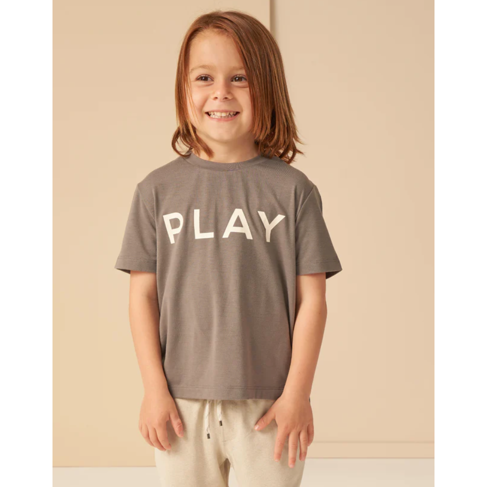 cove essential tee || grey