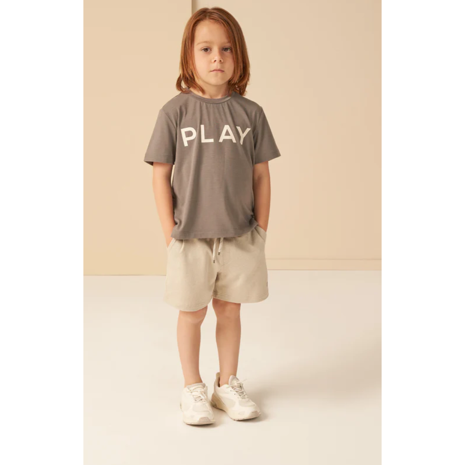 cove essential tee || grey