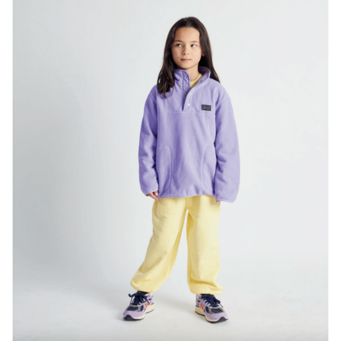 monty quarter dome fleece | purple