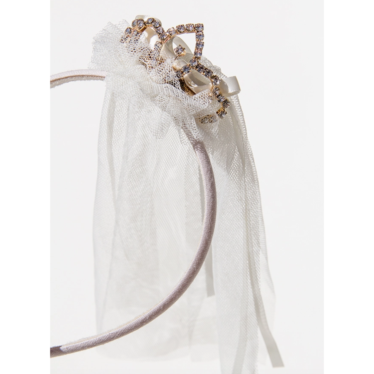 tiara headband | cream