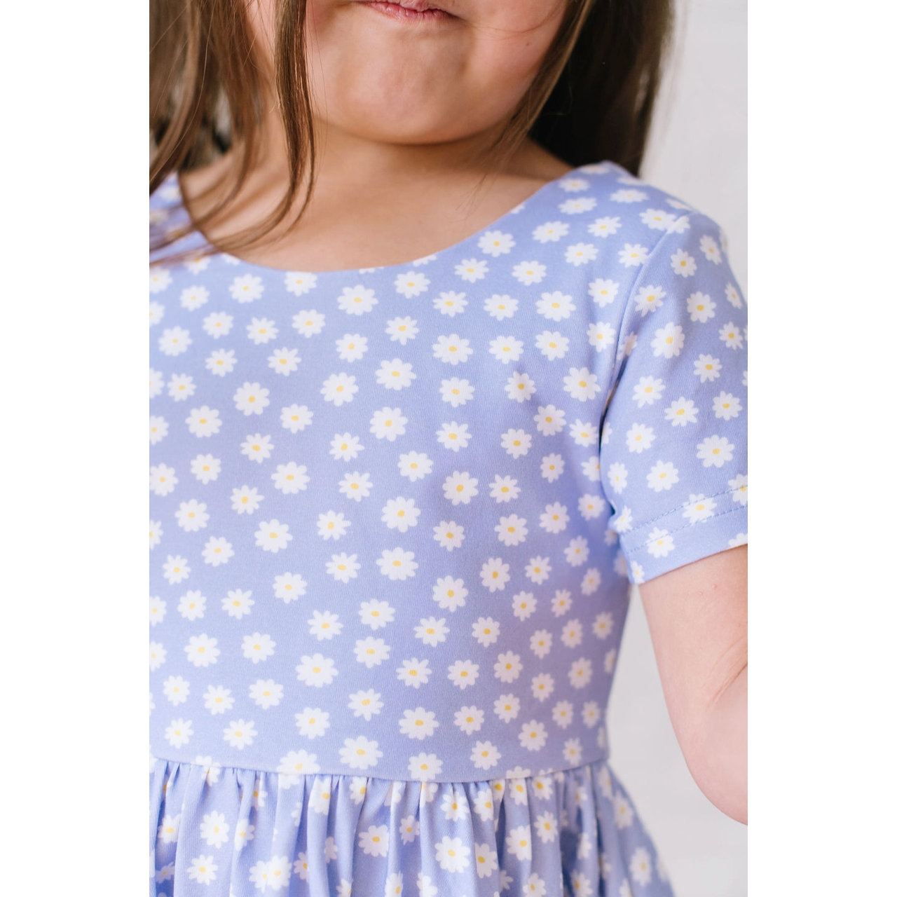 classic twirl in purple petals | pocket twirl dress