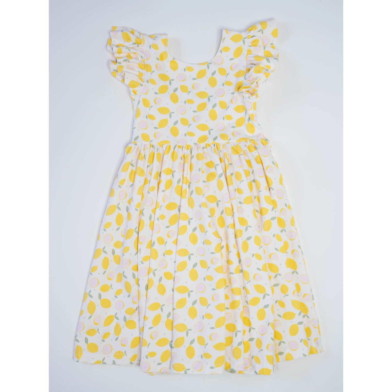 olivia dress in lemon drop  pocket twirl dress