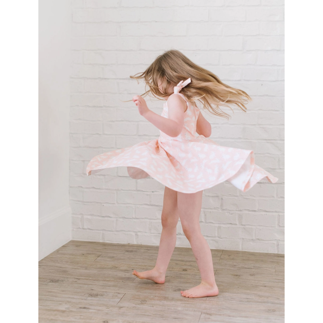 valerie dress in bunny hop | pocket twirl dress