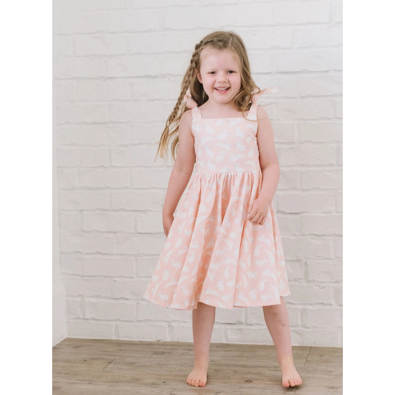 valerie dress in bunny hop | pocket twirl dress