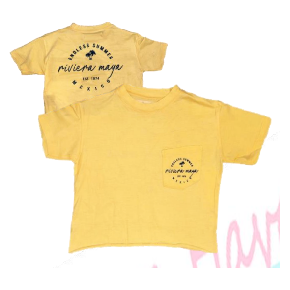 butter crop pocket tee