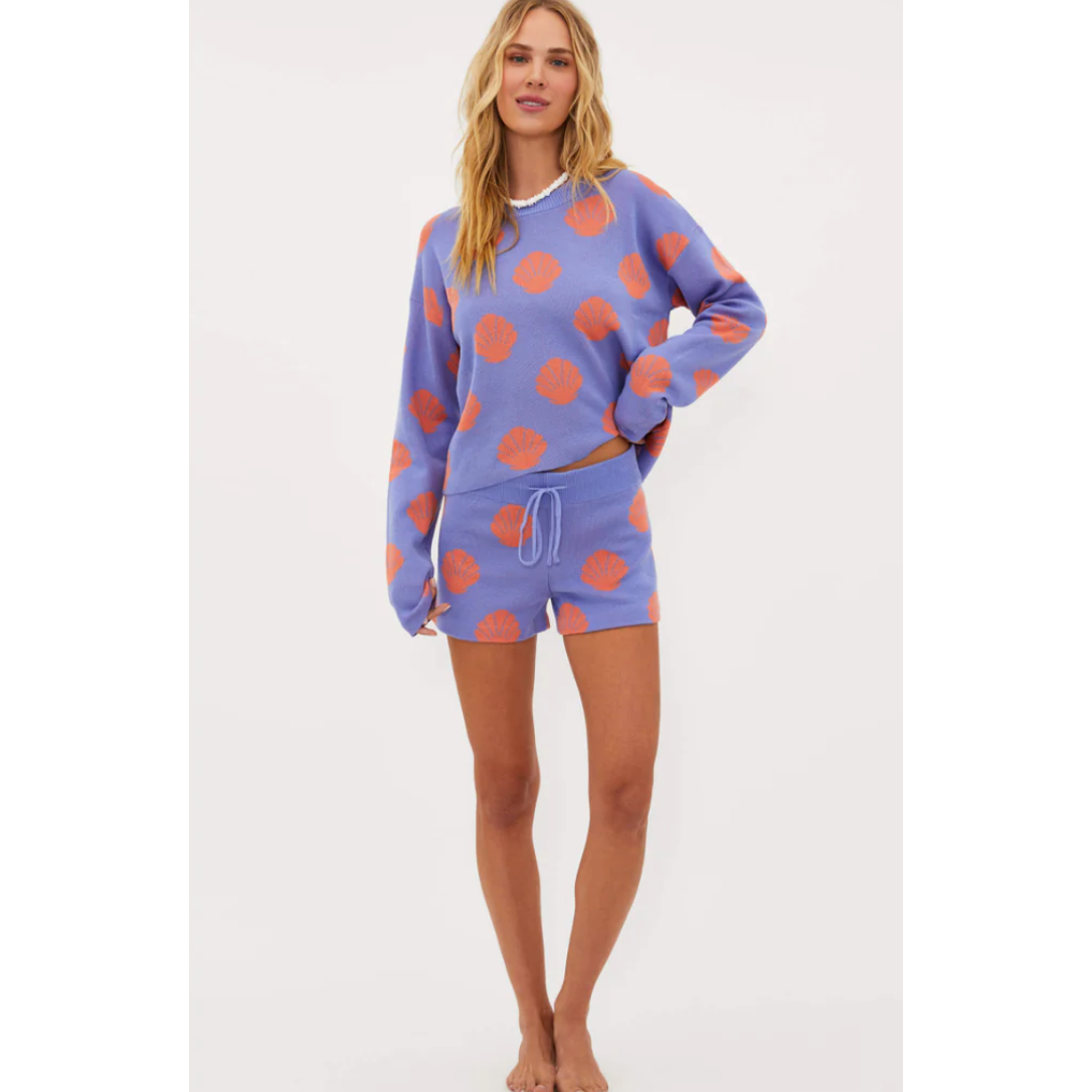 callie beach sweater + balboa short | siren shells