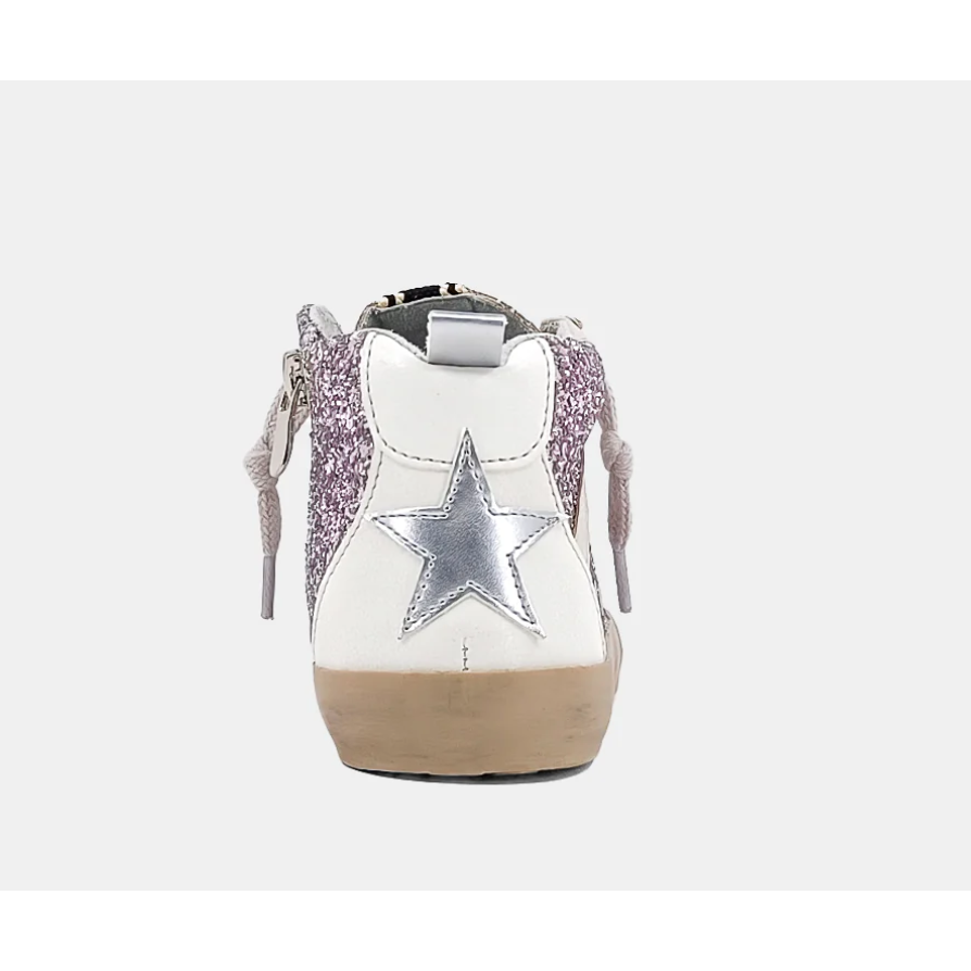 riley kids sneaker | lilac glitter