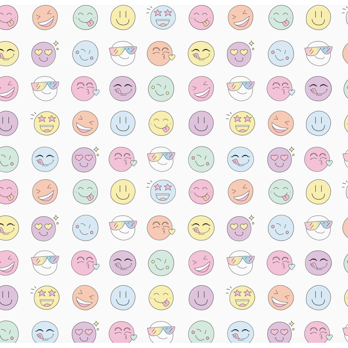 long sleeve nightgown dress | rainbow happy faces