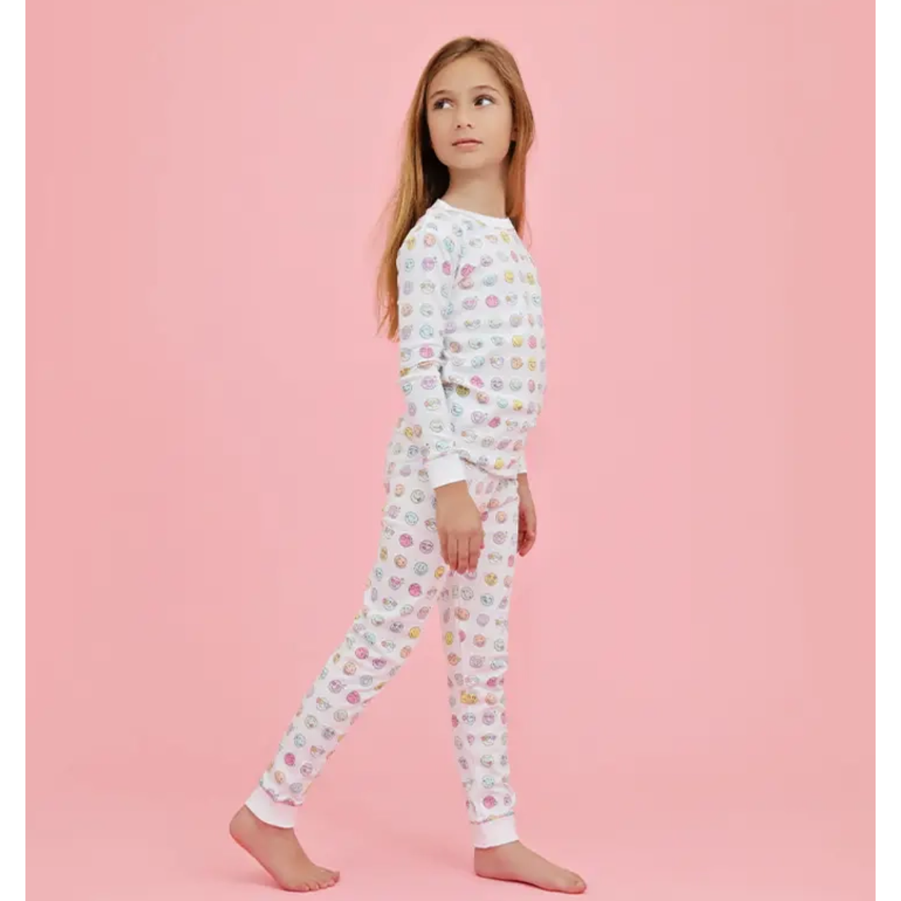 2 piece PJ | rainbow happy faces