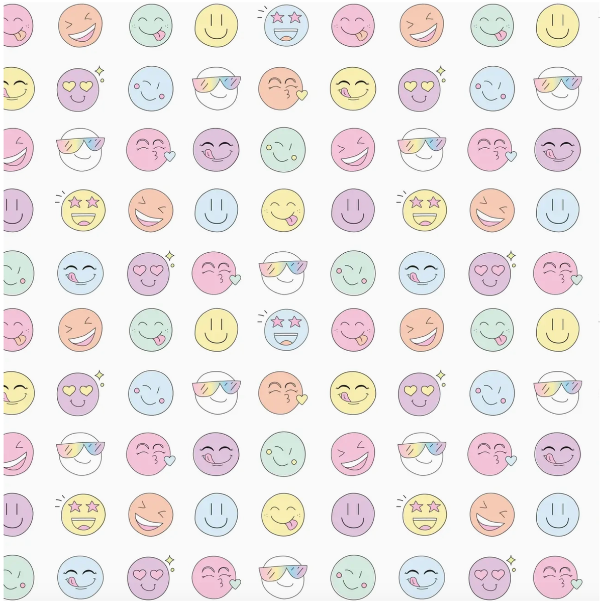 2 piece PJ | rainbow happy faces