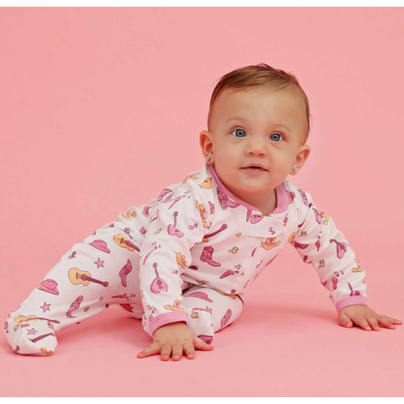 snap footie | pink country music girl