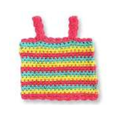 stripe crochet halter top