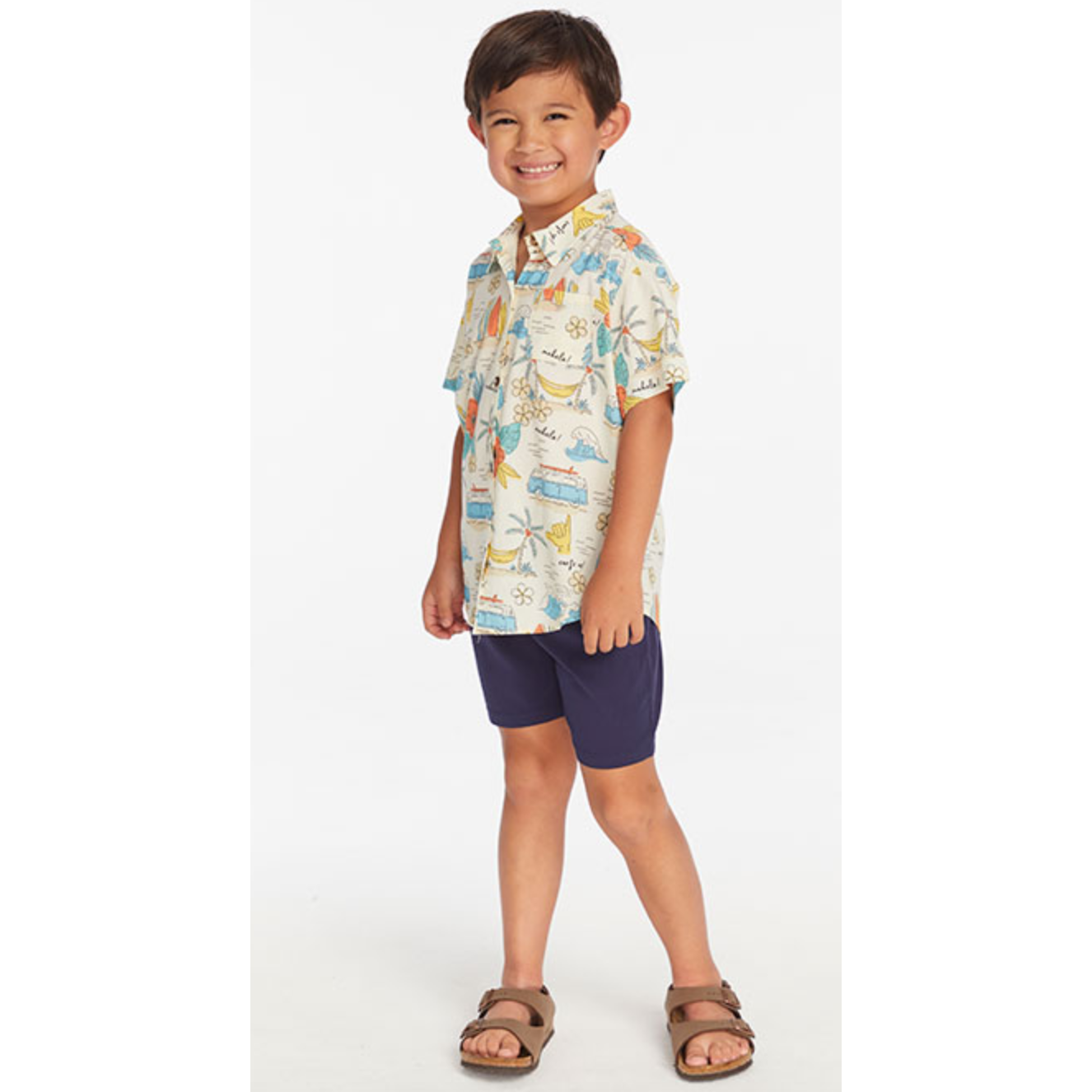 woven surf's up shirt