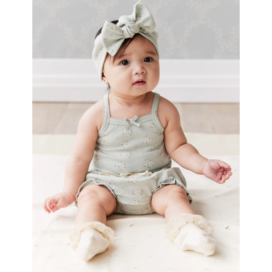 organic cotton bridget singlet bodysuit | lulu blue