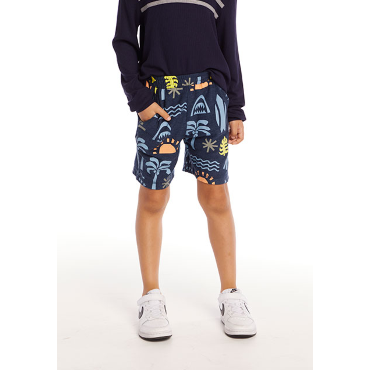 surf's up tee + cozy knit shorts