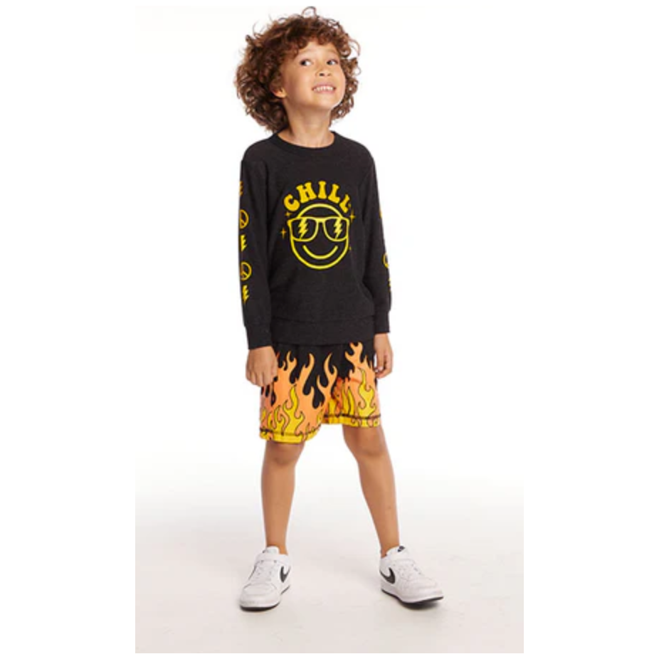 cozy knit flame shorts