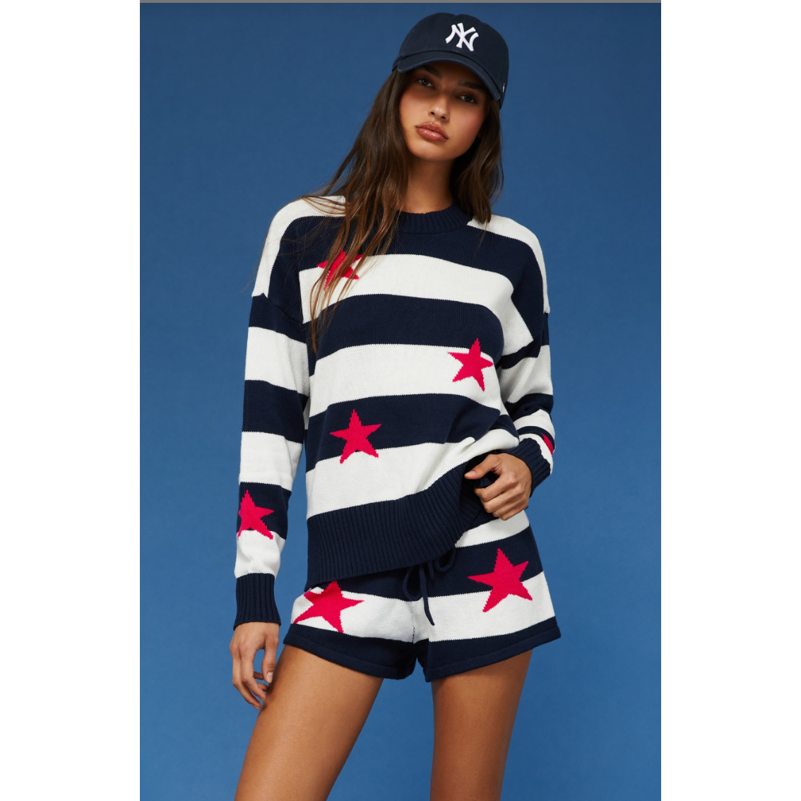 callie sweater + balboa short | liberty stars