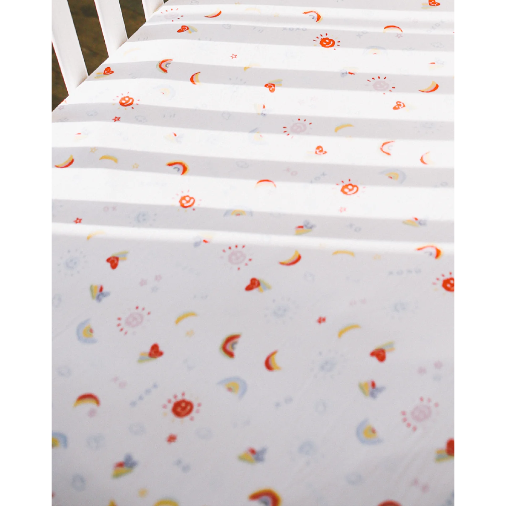 crib sheet | kiss me goodnight