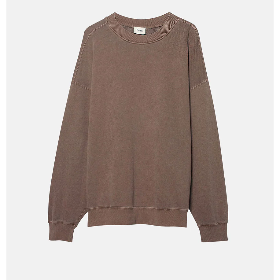 oversized core crewneck | vintage brown