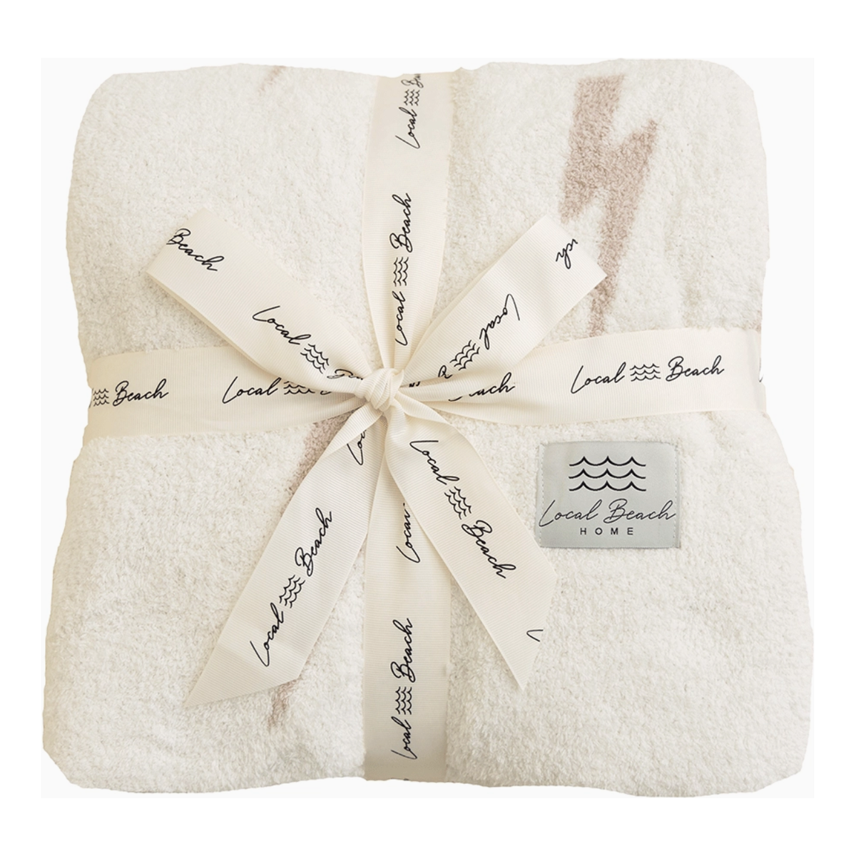 lightning bolt home blanket | sand &amp; cream