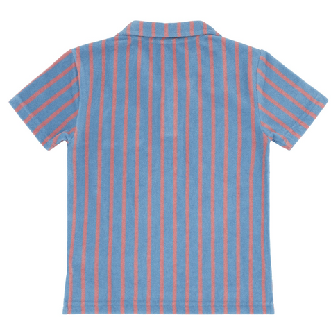 boys maritime stripe french terry polo