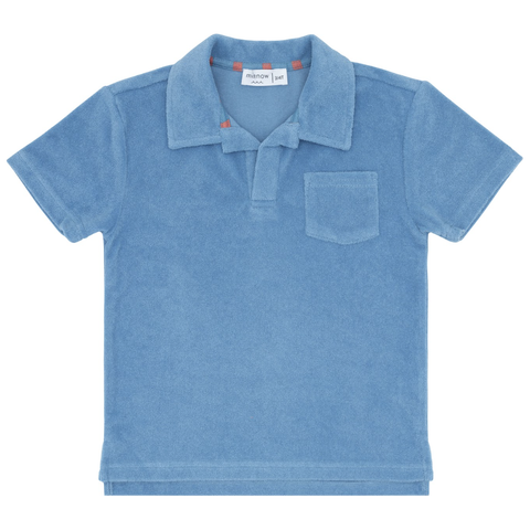 boys surfside polo + shorts | blue terry