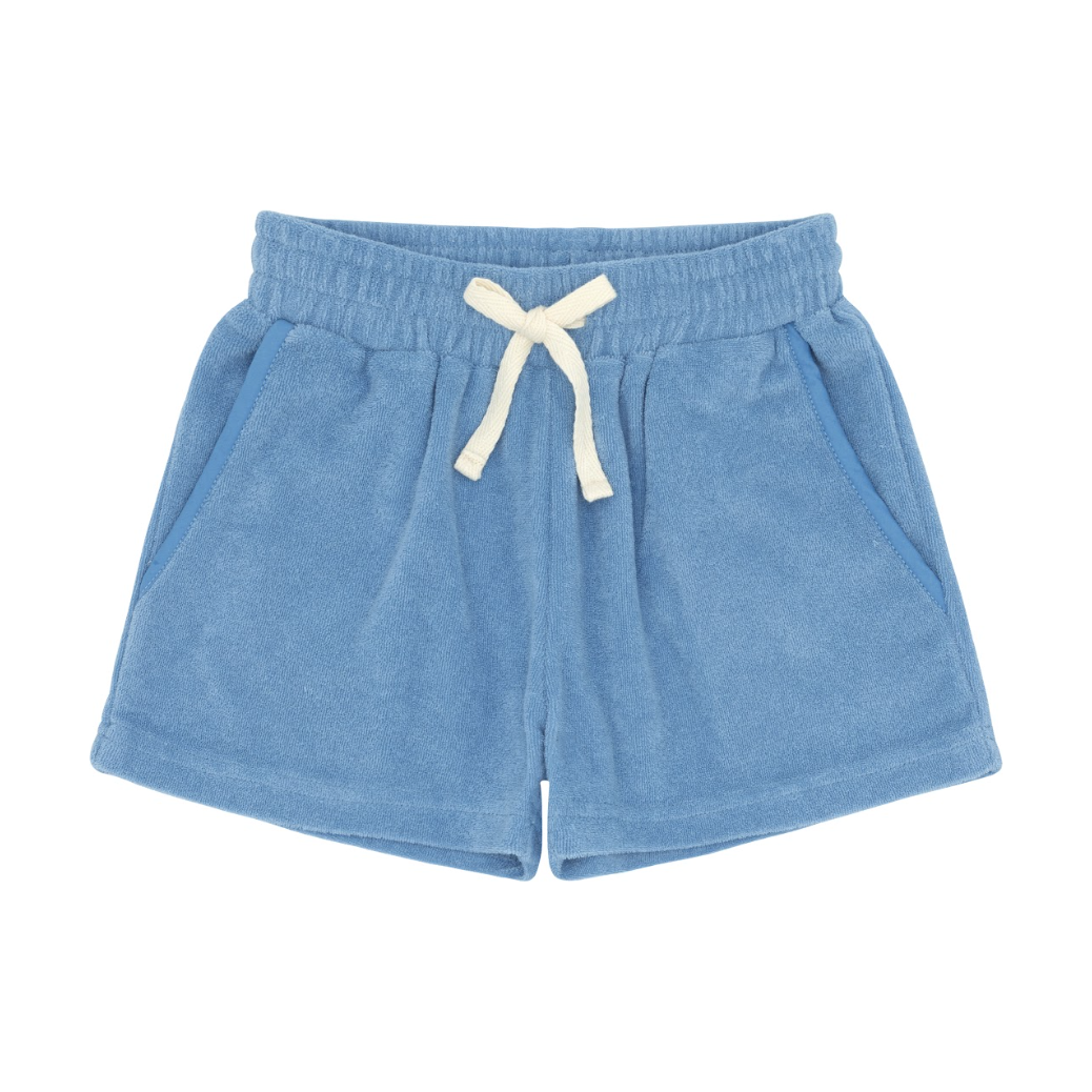 boys surfside polo + shorts | blue terry