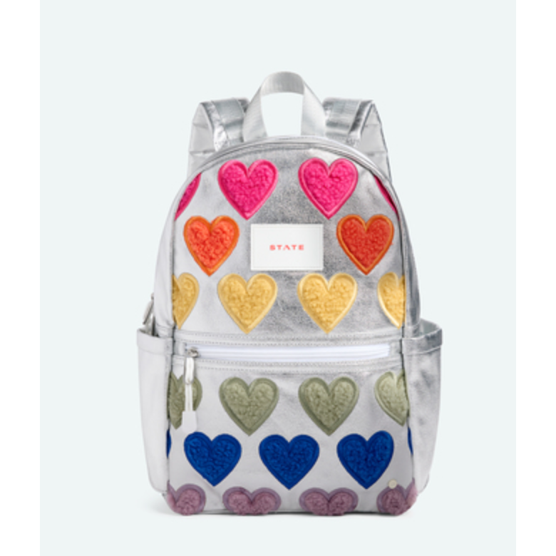 kane kids mini backpack | fuzzy hearts