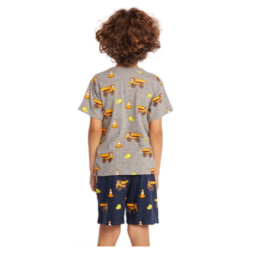 construction zone tee | streaky grey