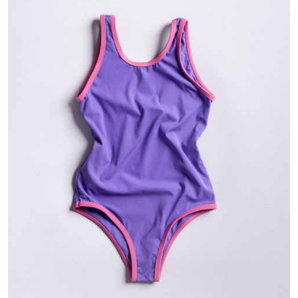 stevie swimsuit | violet/bubblegum pink