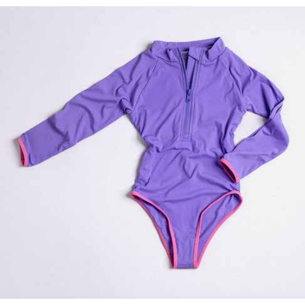 dylan swimsuit | violet/bubblegum pink