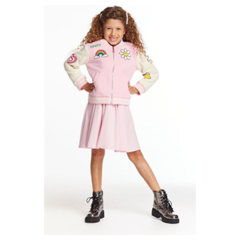 allan bomber jacket | ballerina pink