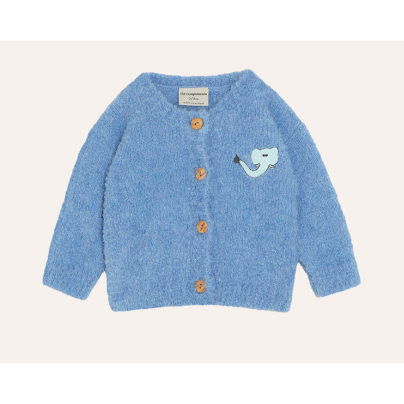 baby blue cardigan