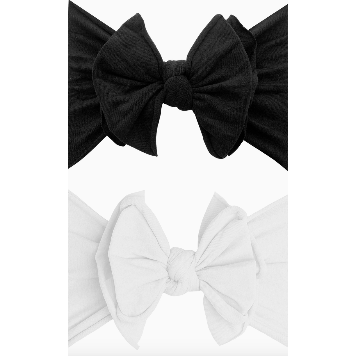 2 pack fab knot set (black/white)