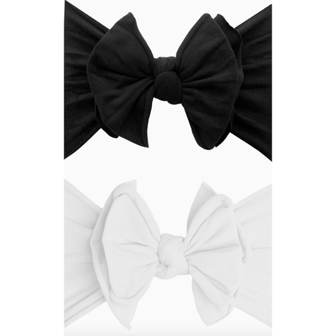 2 pack fab knot set (black/white)