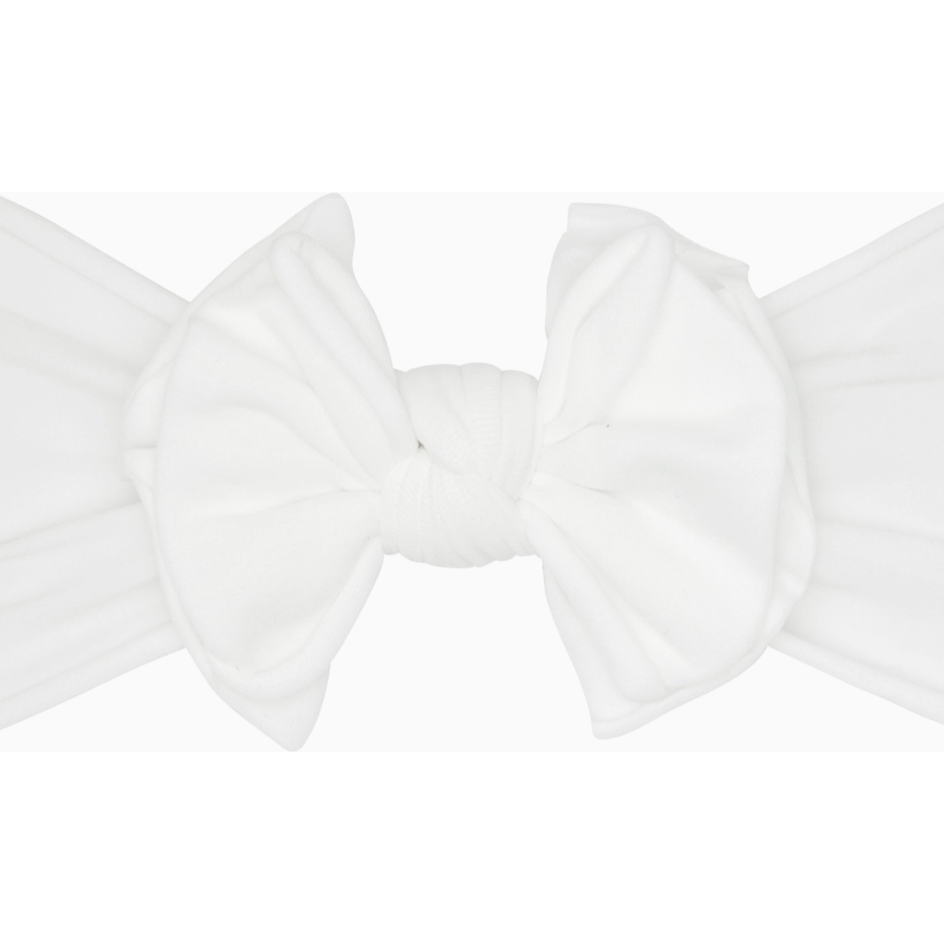 fab-bow-lous bow headband | white