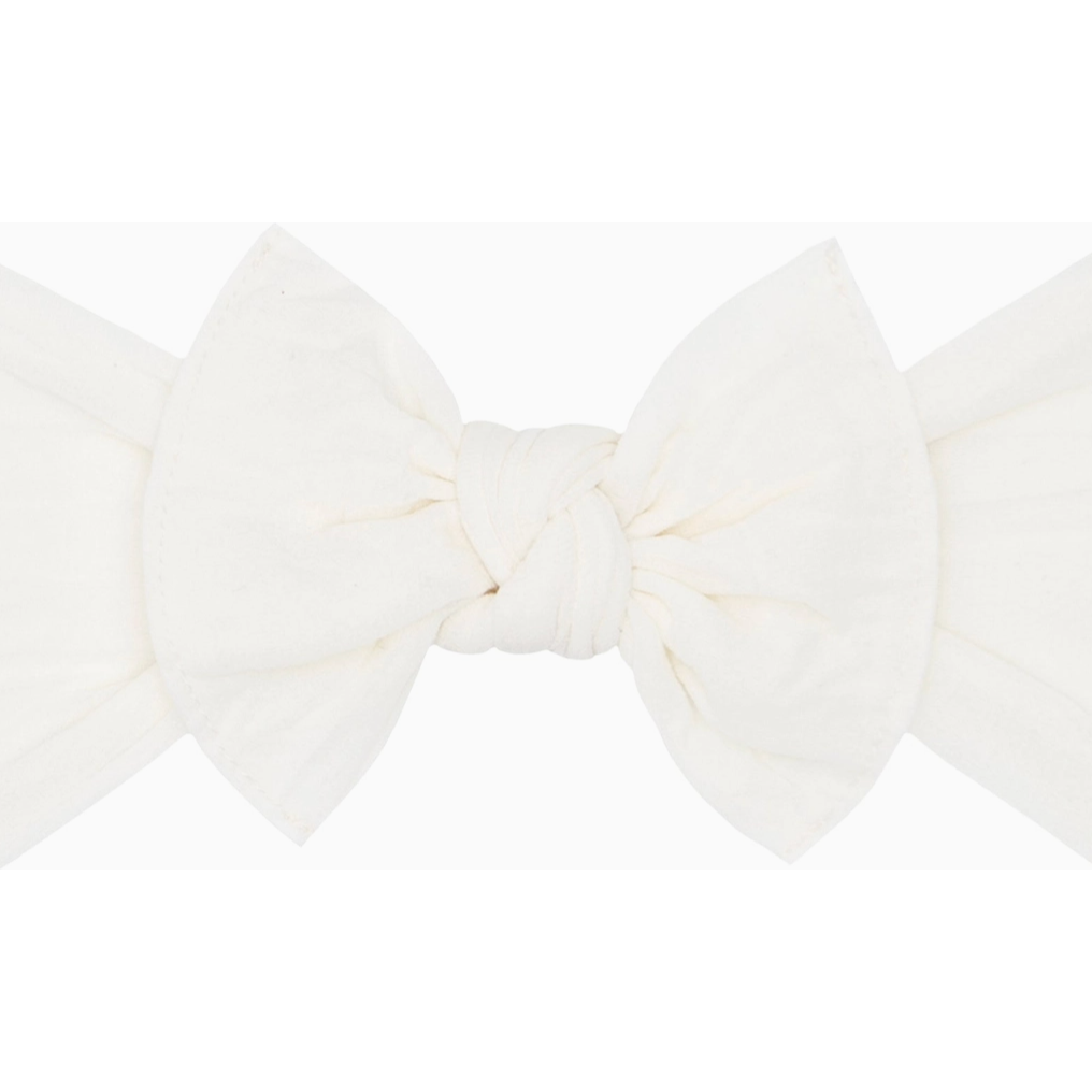the knot soft nylon headband | ivory