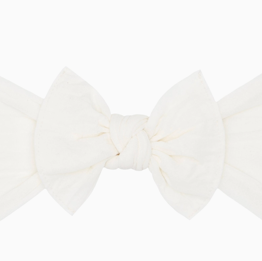 the knot soft nylon headband | ivory