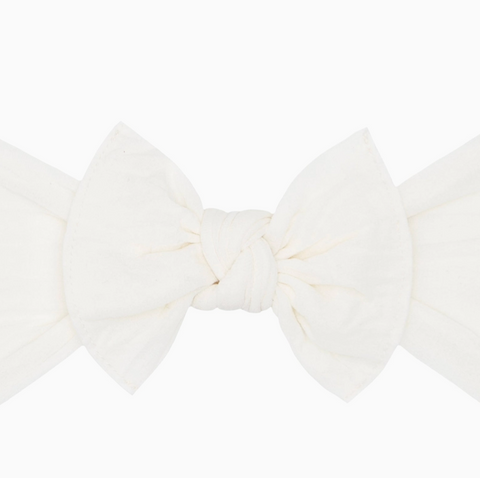 the knot soft nylon headband | ivory