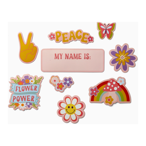 planetbox lunchbox magnets | flower power