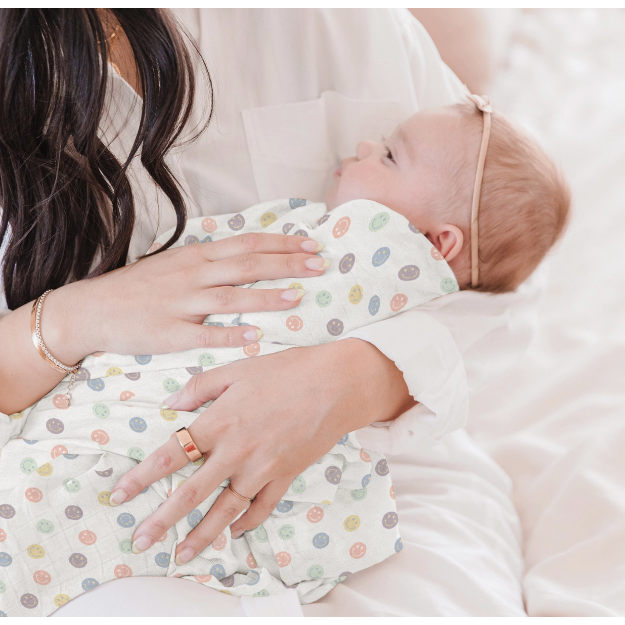 swaddle blanket set | happy baby vibes