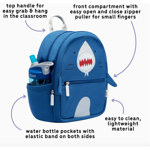 toddler backpack | shark