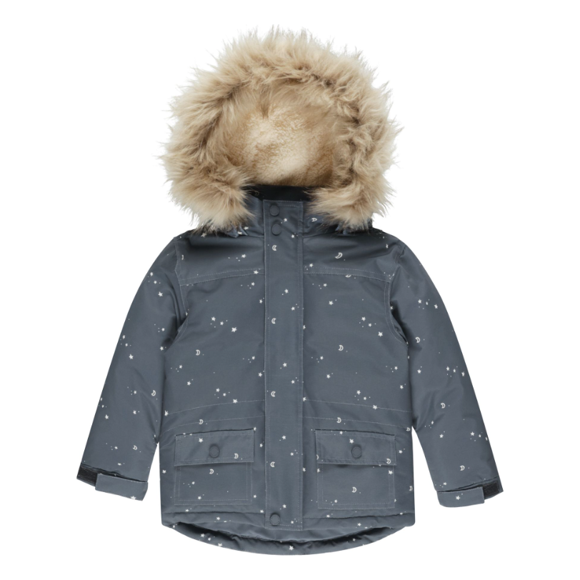 parka ski jacket || indigo stars