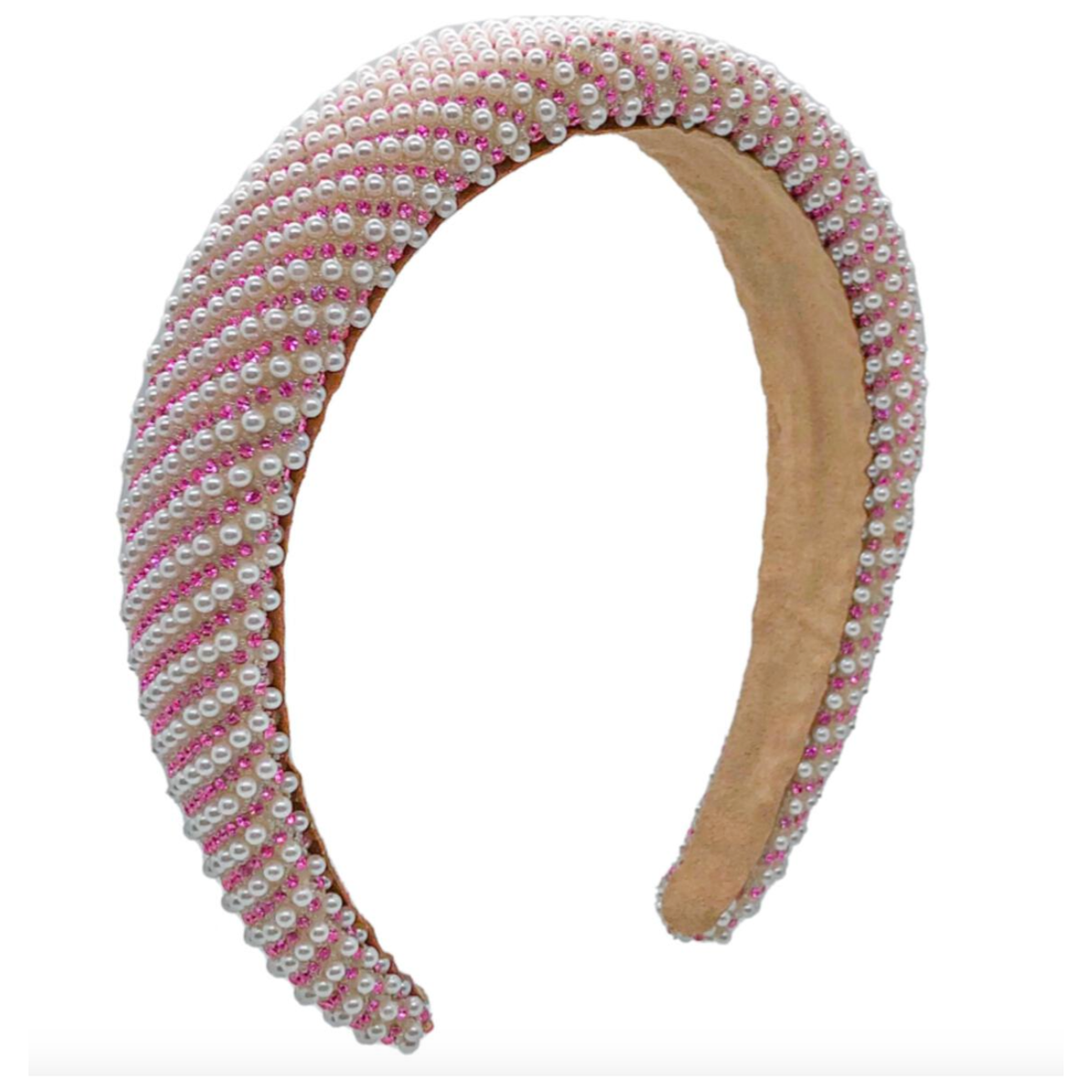 fully crystalized pearl headband