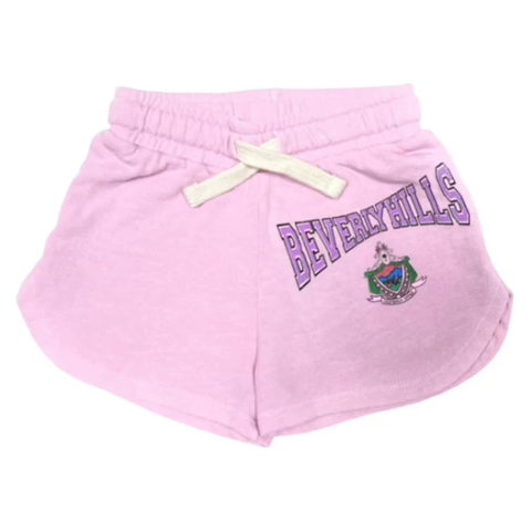 90210 sweat short | pink