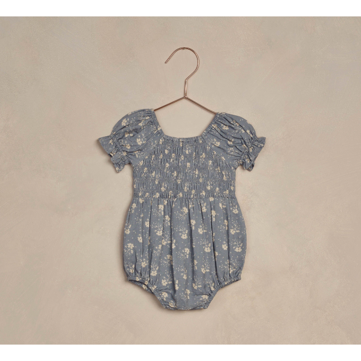 cosette romper || blue ditsy