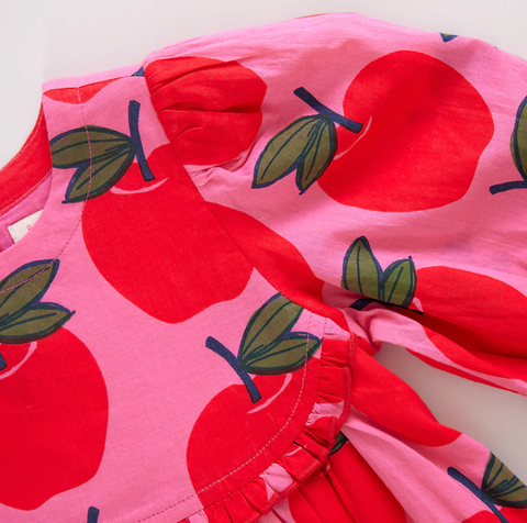 girls rowan dress | pink apples