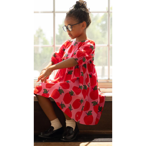 girls rowan dress | pink apples